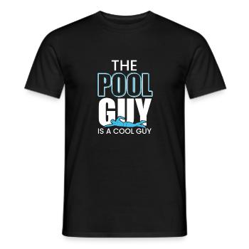 Je suis le leader de la piscine et j’adore les comprimés de chlore - T-shirt homme - noir - Devant - AI Model Male 178 light (178cm)