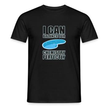Je suis le leader de la piscine et j’adore les comprimés de chlore - T-shirt homme - noir - Devant - AI Model Male 178 light (178cm)