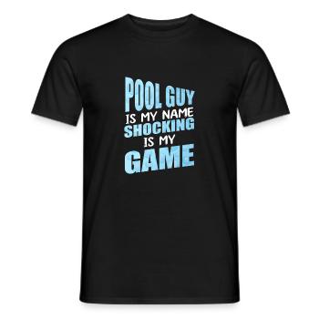 Je suis le leader de la piscine et j’adore les comprimés de chlore - T-shirt homme - noir - Devant - AI Model Male 178 light (178cm)
