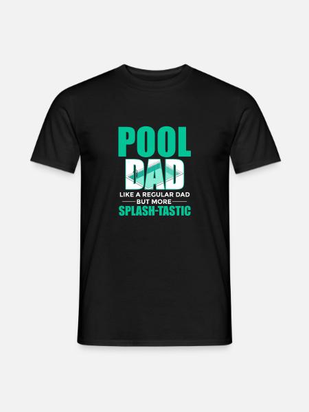 Je suis le leader de la piscine et j’adore les comprimés de chlore - T-shirt homme - noir