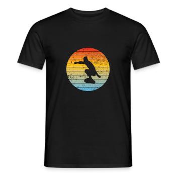 Wellenreiten Surfbrett Surferin Surflehrer surfen - Männer T-Shirt - Schwarz - Vorne - AI Model Male 178 light (178cm)