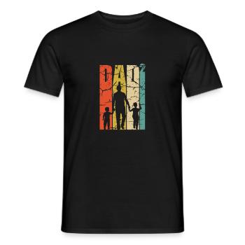 Dad high 2 - Men's T-Shirt - black - Front - AI Model Male 178 light (178cm)