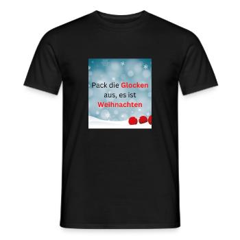 Weihnachtsglocken - Männer T-Shirt - Schwarz - Vorne - AI Model Male 178 light (178cm)