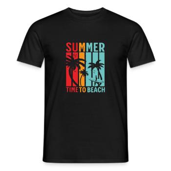 Summer T shirt - Men's T-Shirt - black - Front - AI Model Male 178 light (178cm)
