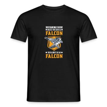 Always be yourself Falconry Falconry Falcon - Men's T-Shirt - black - Front - AI Model Male 178 light (178cm)