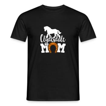Clydesdale Horse Draft Horse Motif - Men's T-Shirt - black - Front - AI Model Male 178 light (178cm)