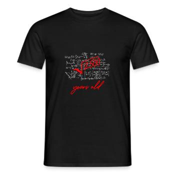 Root of 2500 Gifts 50th Birthday Math - Men's T-Shirt - black - Front - AI Model Male 178 light (178cm)