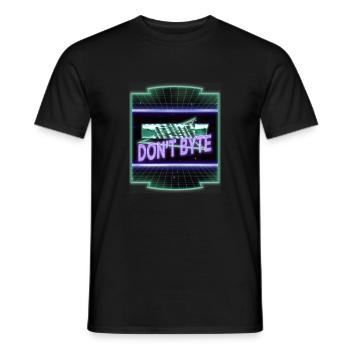 pc happy statement informatique infirmière fille - T-shirt homme - noir - Devant - AI Model Male 178 light (178cm)