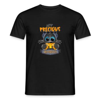 Gaming Katze - finden den einen Controller! - Männer T-Shirt - Schwarz - Vorne - AI Model Male 178 light (178cm)