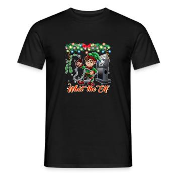 Drôle d’humour gaz cher Noël 2022 - T-shirt homme - noir - Devant - AI Model Male 178 light (178cm)