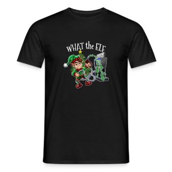 Humour de Noël - Hommes Femmes Drôle Noël 2022 - T-shirt homme - noir - Devant - AI Model Male 178 light (178cm)