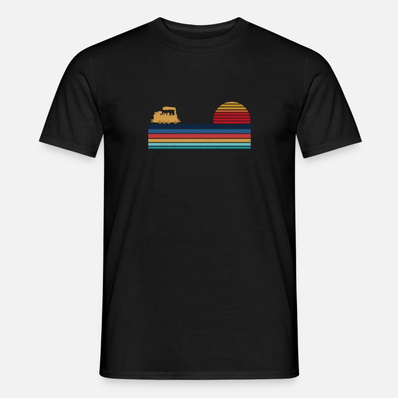 Steam Train Driver Trainspotting - Männer T-Shirt - Schwarz