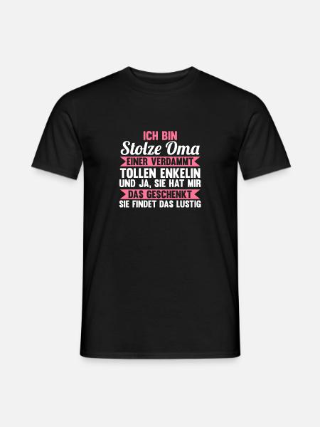 Großmutter Großmama Omi Oma - Männer T-Shirt - Schwarz