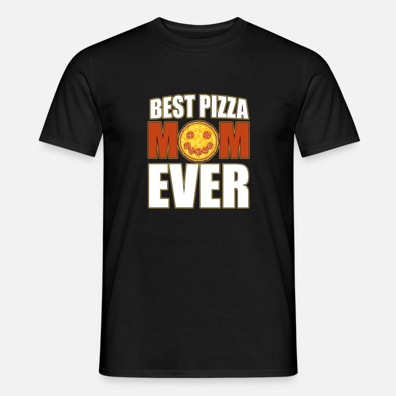 Beste Pizza Mama - Männer T-Shirt - Schwarz