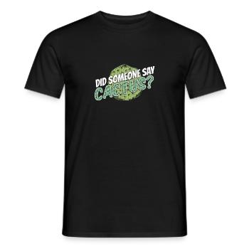 Jardin de cactus juteux - T-shirt homme - noir - Devant - AI Model Male 178 light (178cm)