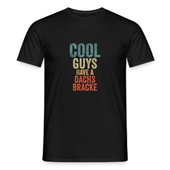 Les Cool Guys ont un dachsbracke - T-shirt homme - noir - Devant - AI Model Male 178 light (178cm)