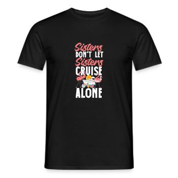 Cruise Ship Vacation Sister Girl - Men's T-Shirt - black - Front - AI Model Male 178 light (178cm)