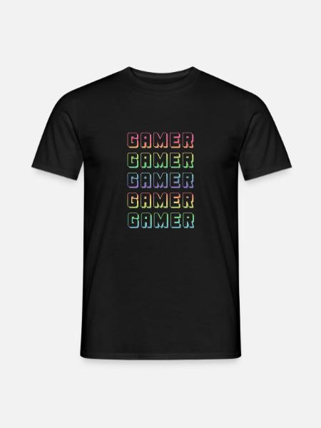GAMER GAMER GAMER - Männer T-Shirt - Schwarz
