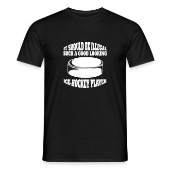 Eishockey Geschenk Wintersport Eishockeyteam - Männer T-Shirt - Schwarz - Vorne - AI Model Male 178 light (178cm)