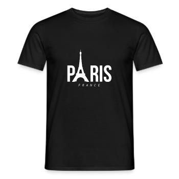 Love Tour Eiffel Français souvenir Paris Fran - T-shirt homme - noir - Devant - AI Model Male 178 light (178cm)