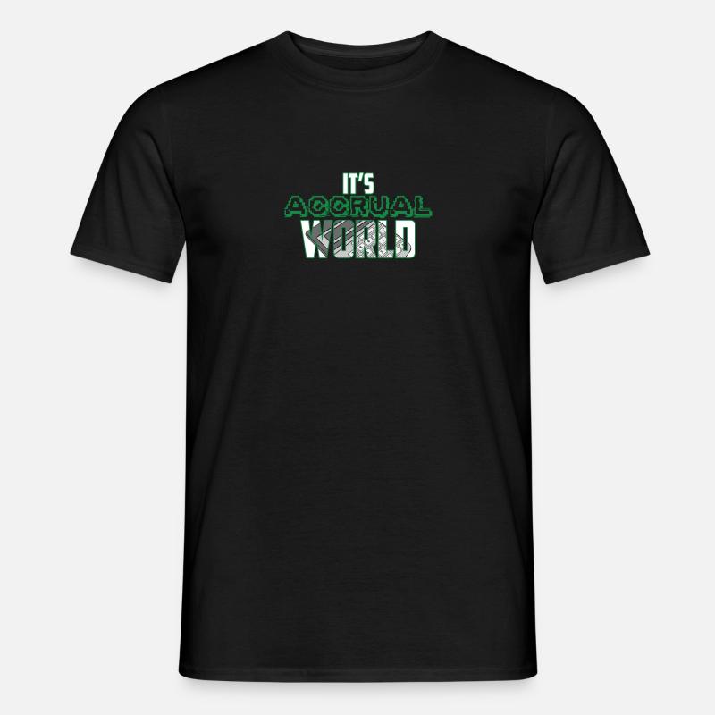 C’est le monde de la comptabilité d’exercice drôle CPA Comptable - T-shirt homme - noir