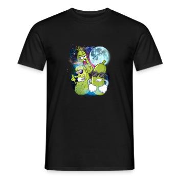 3 Mondgurken Lustige Dillgurke mit Farbtönen - Männer T-Shirt - Schwarz - Vorne - AI Model Male 178 light (178cm)