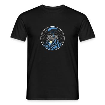 Cool Funny Skydiving Lover Skydiver - Men's T-Shirt - black - Front - AI Model Male 178 light (178cm)