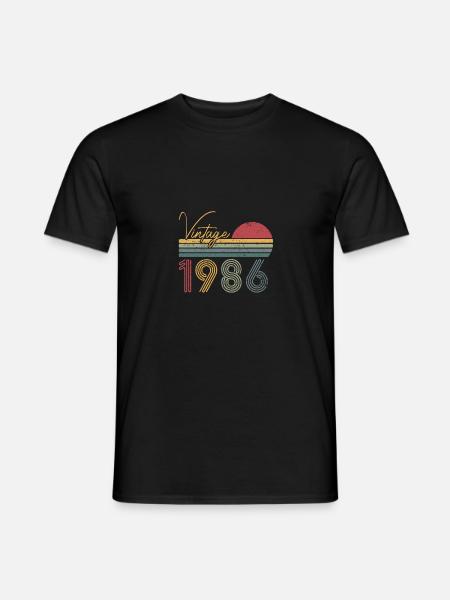 1986 Limited Edition - Männer T-Shirt - Schwarz