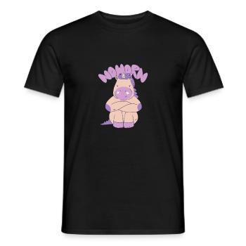 Nohorn no unicorn funny cute cool unicorns - Men's T-Shirt - black - Front - AI Model Male 178 light (178cm)