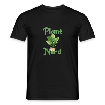 Plante Nerd Plante d’intérieur Plant Lover Ficus - T-shirt homme - noir - Devant - AI Model Male 178 light (178cm)
