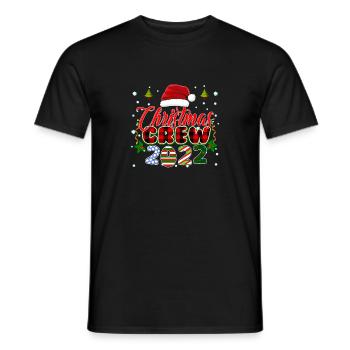 Weihnachten 2022 - Süßer lustiger Weihnachtspyjama Famil - Männer T-Shirt - Schwarz - Vorne - AI Model Male 178 light (178cm)