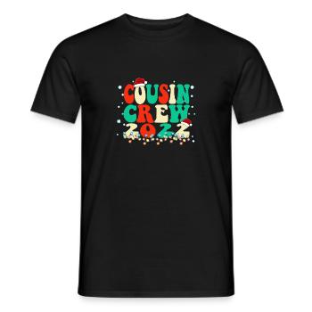 Cute Cousin Crew Christmas - Cousins Matching Paja - Men's T-Shirt - black - Front - AI Model Male 178 light (178cm)