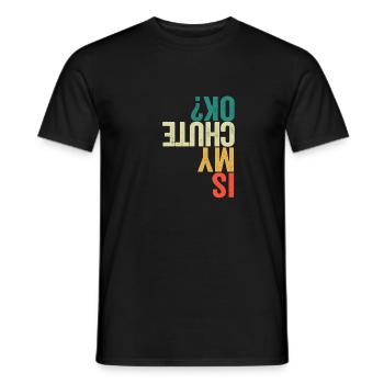 Mon parachute est-il correct Parachute amusant - T-shirt homme - noir - Devant - AI Model Male 178 light (178cm)