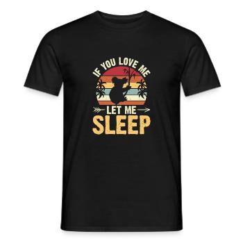 If You Love Let Me Sleep koalas - T-shirt homme - noir - Devant - AI Model Male 178 light (178cm)