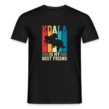 KOALAS BESTER FREUND - Männer T-Shirt - Schwarz - Vorne - AI Model Male 178 light (178cm)