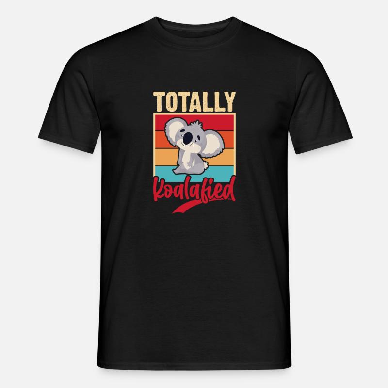 Total koalifiziert. Witze mit Koala. - Männer T-Shirt - Schwarz