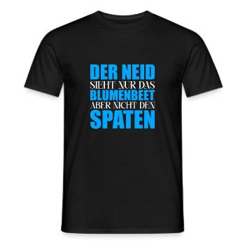 Neid Blumenbeet Spaten - Männer T-Shirt - Schwarz - Vorne - AI Model Male 178 light (178cm)