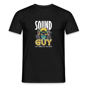 Sound Guy Like normal Guy But Cooler Tontechniker - Männer T-Shirt - Schwarz - Vorne - AI Model Male 178 light (178cm)