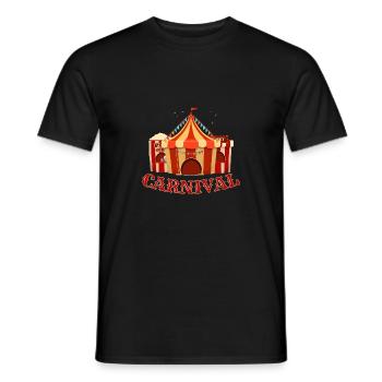 Carnaval Popcorn Anniversaire Cirque Célébration Carnaval - T-shirt homme - noir - Devant - AI Model Male 178 light (178cm)