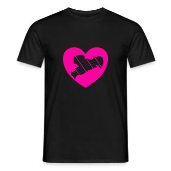 Sachsen Erzgebirge Liebe Haamit - Männer T-Shirt - Schwarz - Vorne - AI Model Male 178 light (178cm)