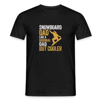 Snowboard Dad Witzig Snowboarding Daddy Snowboarde - Männer T-Shirt - Schwarz - Vorne - AI Model Male 178 light (178cm)
