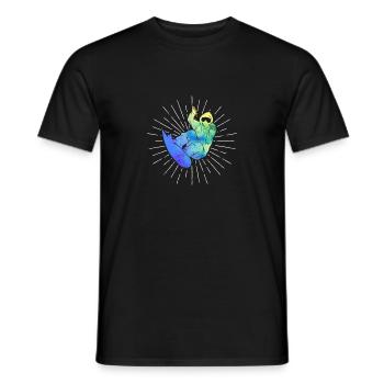 Snowboarding Outdoor Activity Snowboarder Winter - Men's T-Shirt - black - Front - AI Model Male 178 light (178cm)