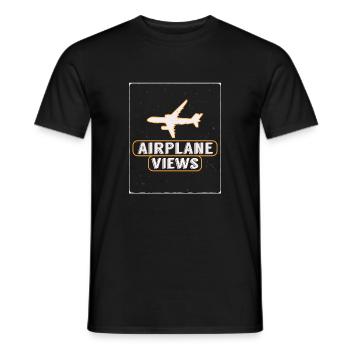 Airplane Views T-Shirt Essential T-Shirt - Men's T-Shirt - black - Front - AI Model Male 178 light (178cm)