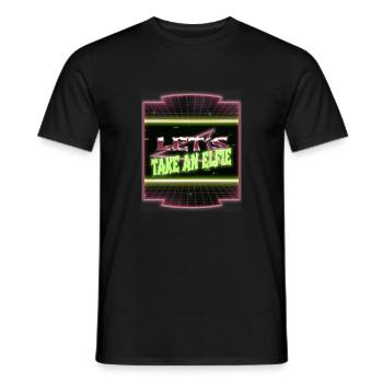 bodybuilder cute birthday present idea gift idea - Men's T-Shirt - black - Front - AI Model Male 178 light (178cm)