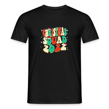 Équipe de Noël 2022, Noël vintage classique - T-shirt homme - noir - Devant - AI Model Male 178 light (178cm)