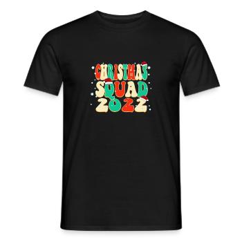 2022 Christmas Squad Family Xmas Pyjamas - Männer T-Shirt - Schwarz - Vorne - AI Model Male 178 light (178cm)