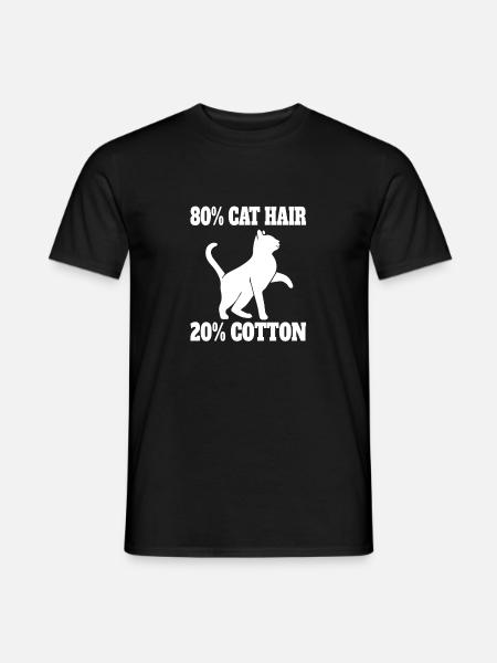 Katze Haustier Kater Katzen Hauskatzen Kätzchen - Männer T-Shirt - Schwarz