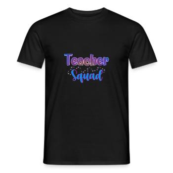 Équipe d’enseignants Équipe familiale de jumelage de notes de classe - T-shirt homme - noir - Devant - AI Model Male 178 light (178cm)