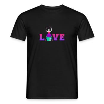 Cardio Drumming Love Gym Workout Fitness Class - Men's T-Shirt - black - Front - AI Model Male 178 light (178cm)