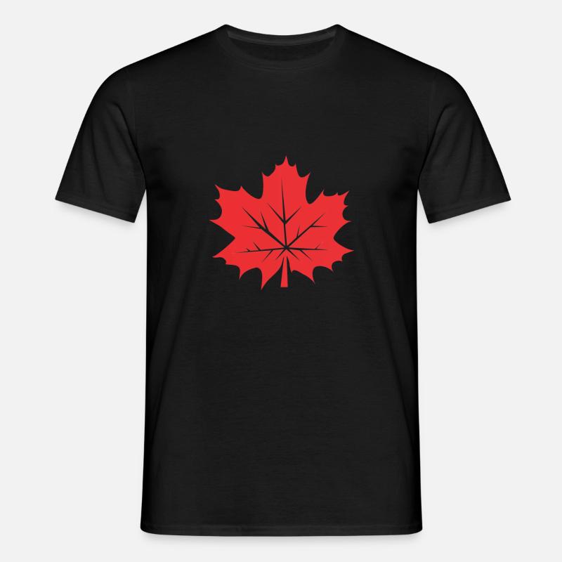 Leaf Maple Leaf Canada Tree - Men's T-Shirt - black